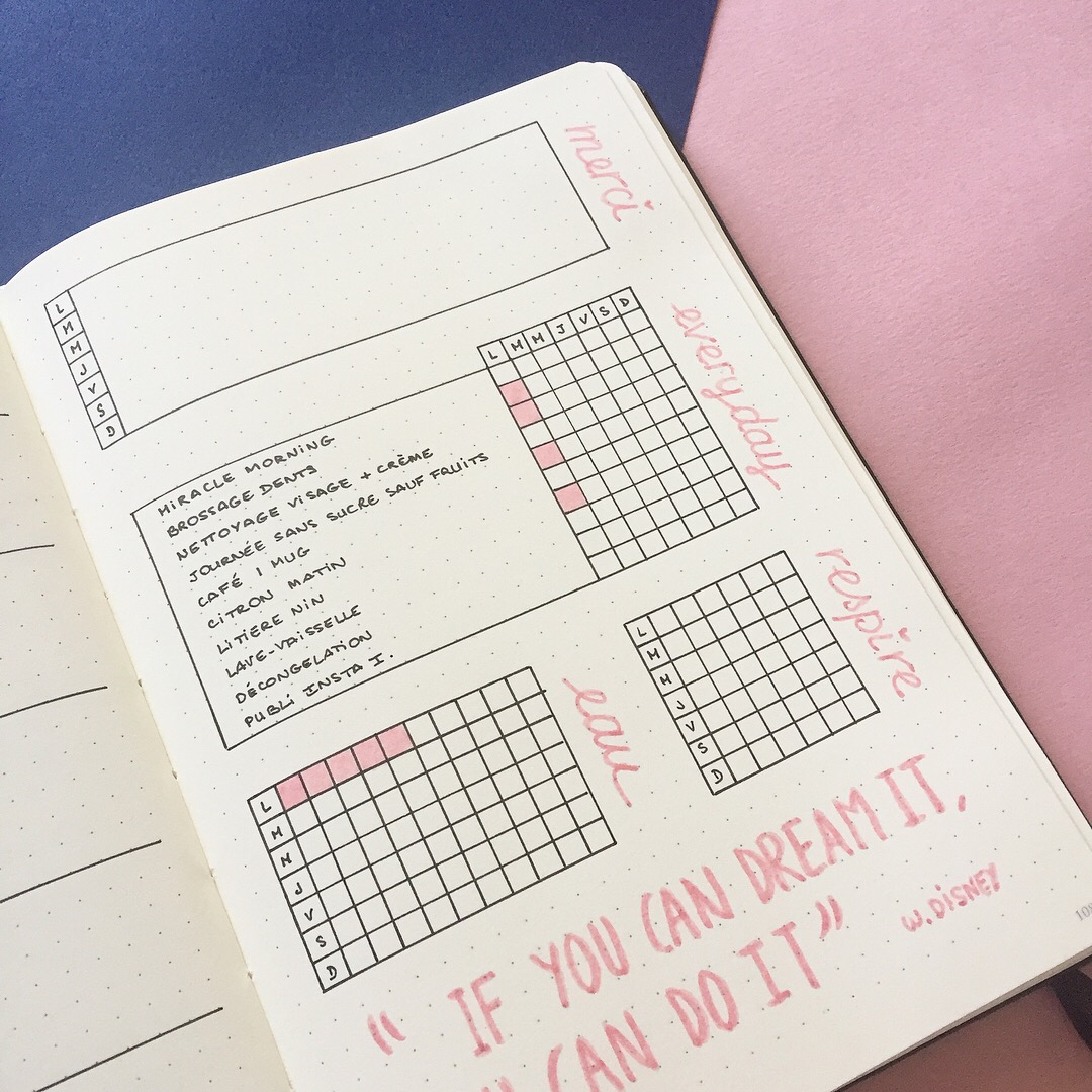 Bullet journal Collections & trackers Caro de la papet'